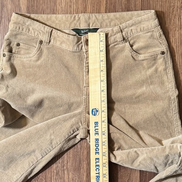Woolrich Khaki Corduroy Pants Size 6 Cotton Spandex Straight Leg Five Pocket - Picture 4 of 8